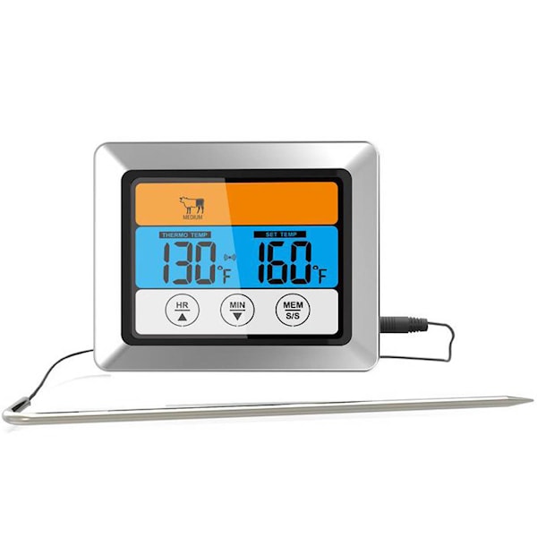 Grad Stektermometer Svart Digital M/Sladd