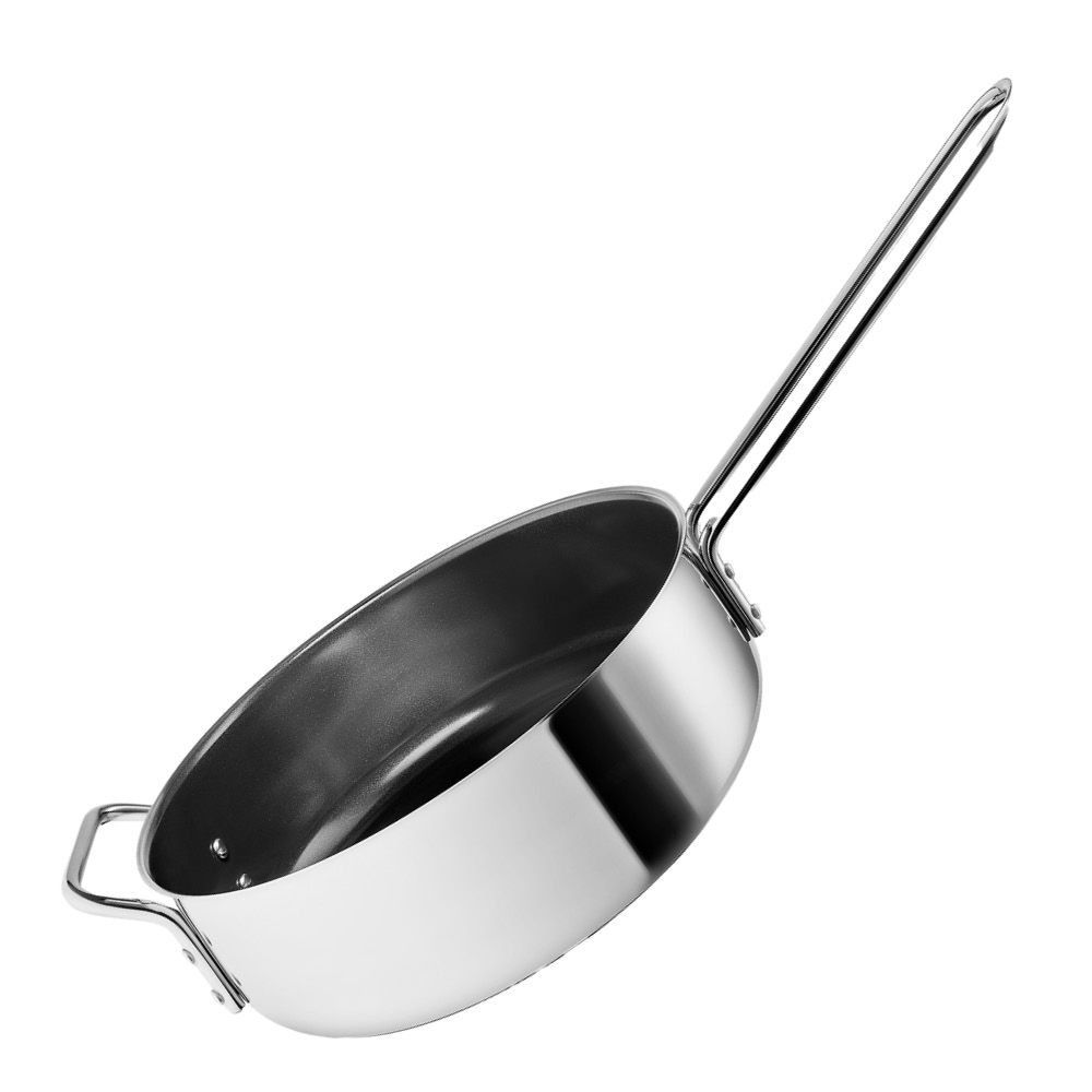 Eva Trio - Stainless Steel Korkeareunainen paistinpannu 24 cm Keraaminen pinnoite