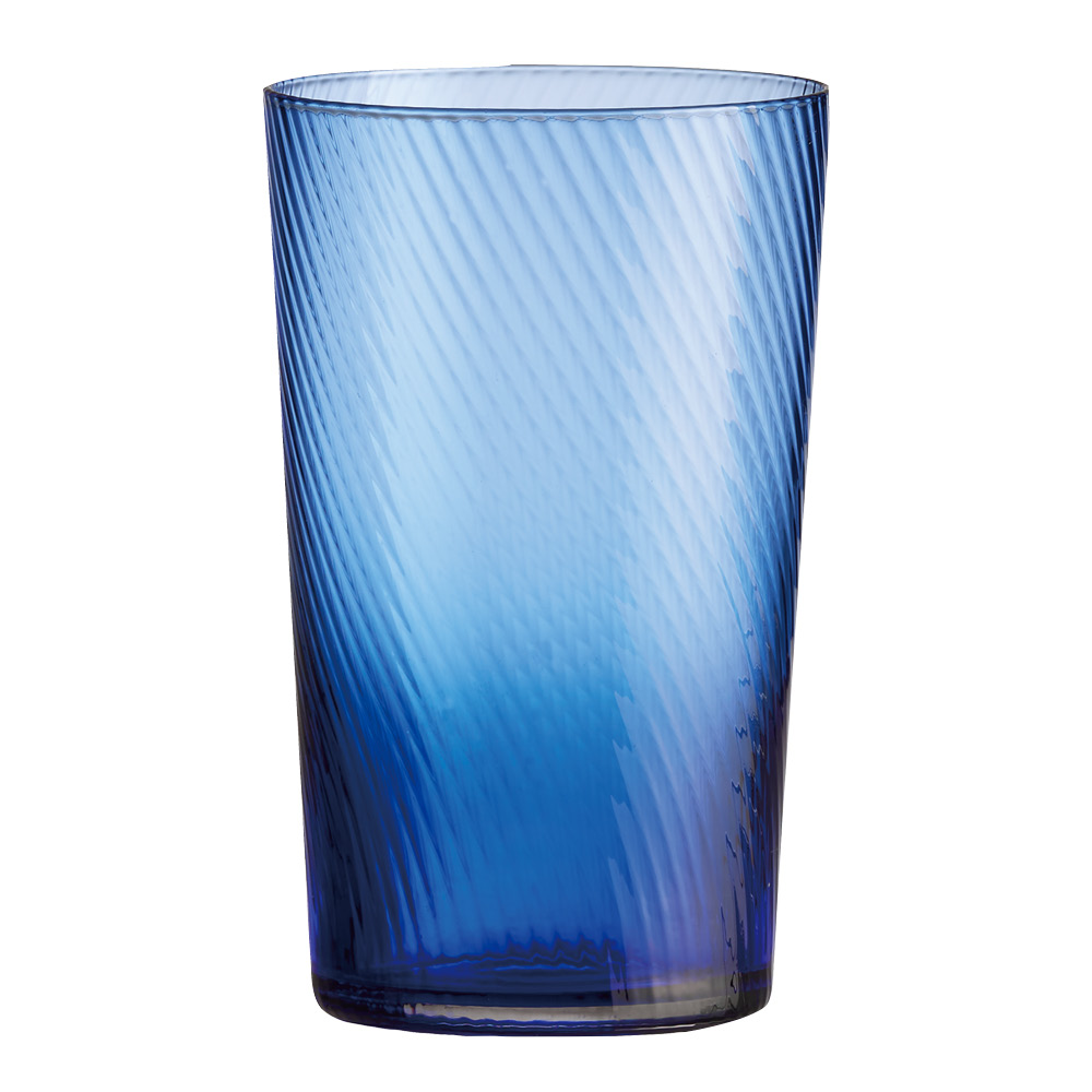 Aida – RAW Unique swirl highball glas 45 cl dark blue