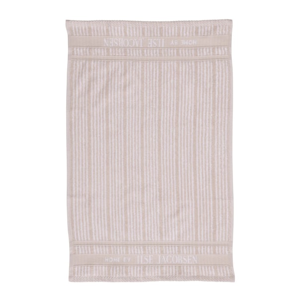 Bath Collection gästhandduk 40x60 cm 2-pack sand beige stripes