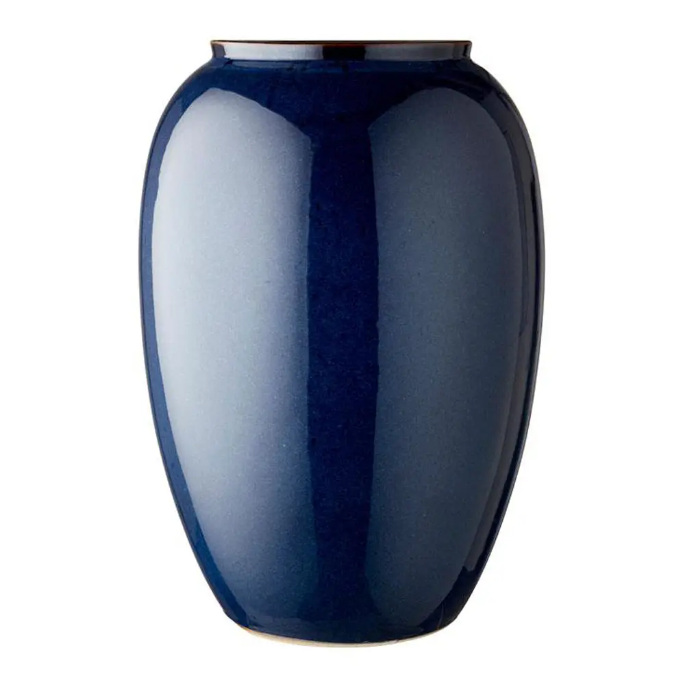 Keramikkvase 50 cm mørkeblå