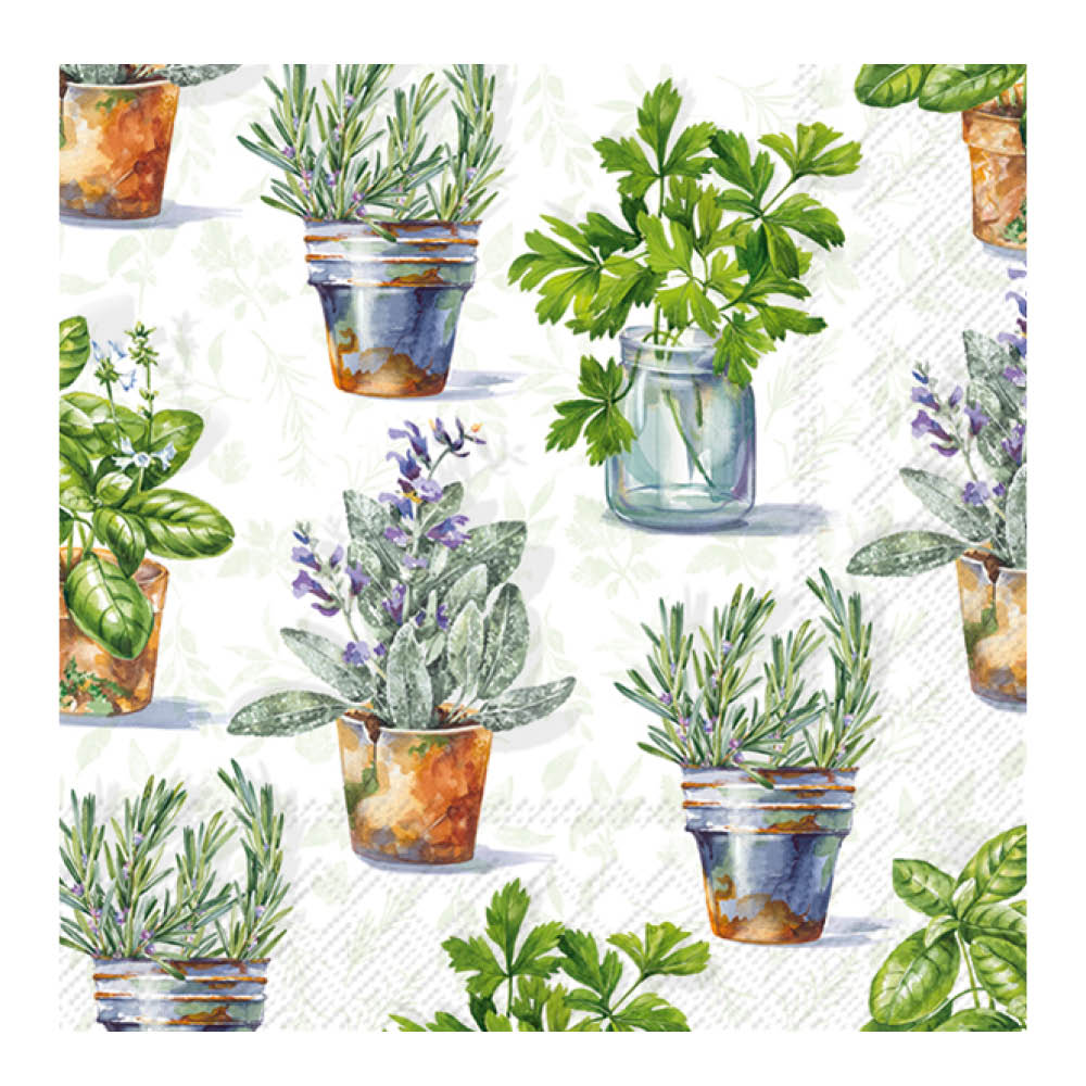 IHR - Servett 33x3cm 20-pack Grön Herbs