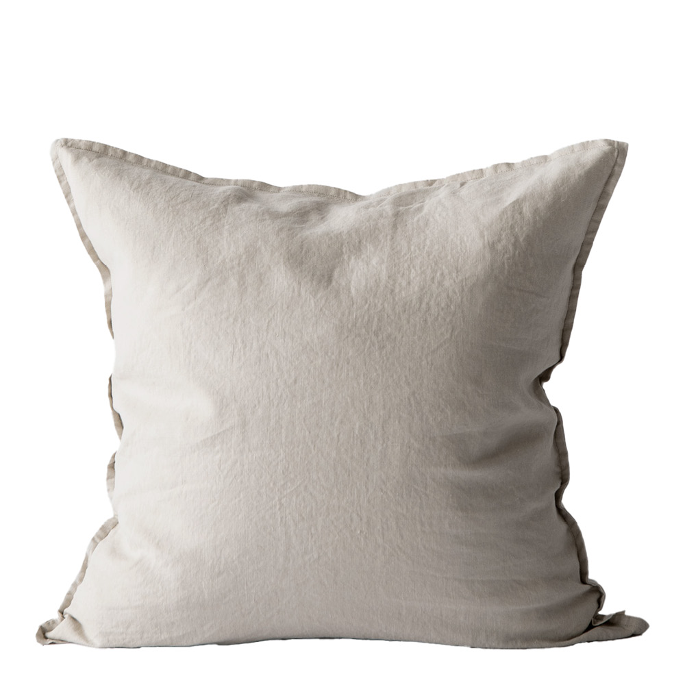 Produktfoto för Tell Me More Washed linen kuddfodral 50x50 cm Warm grey
