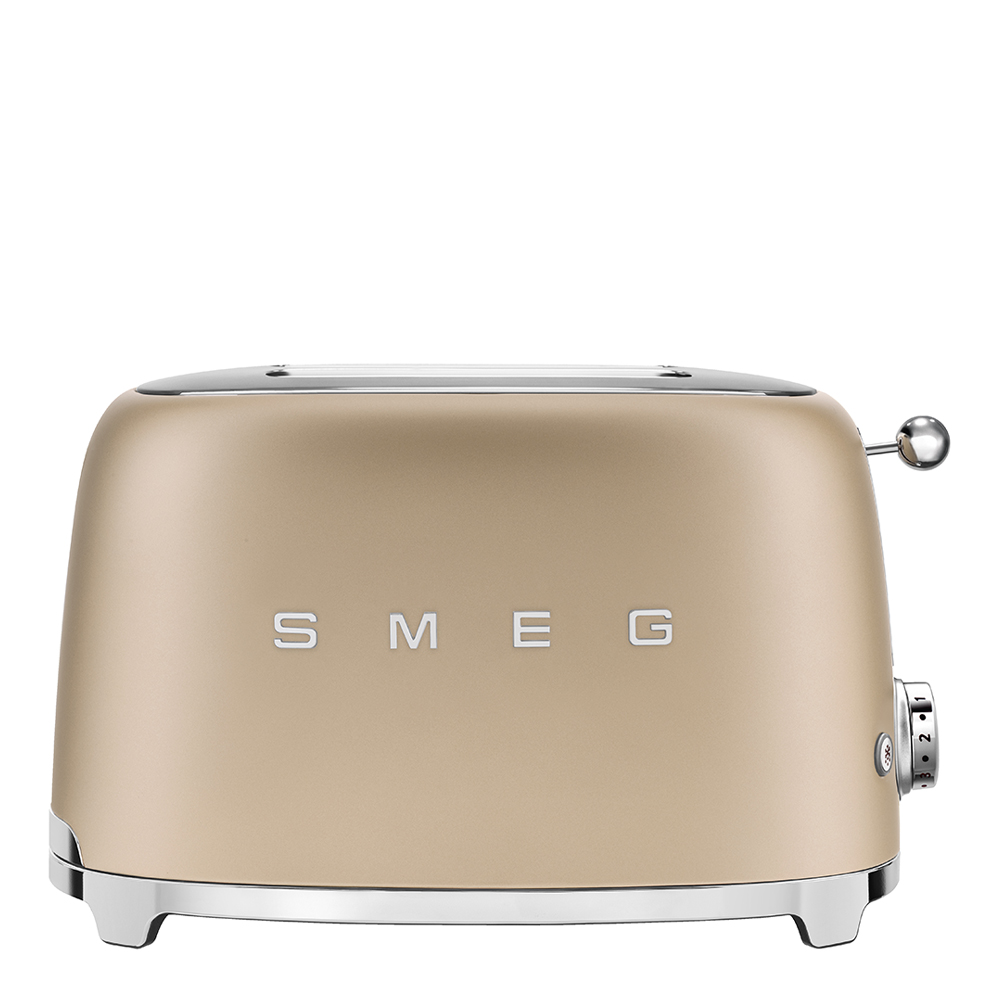 Smeg – 50’s style brödrost 2 skivor TSF01 champagne