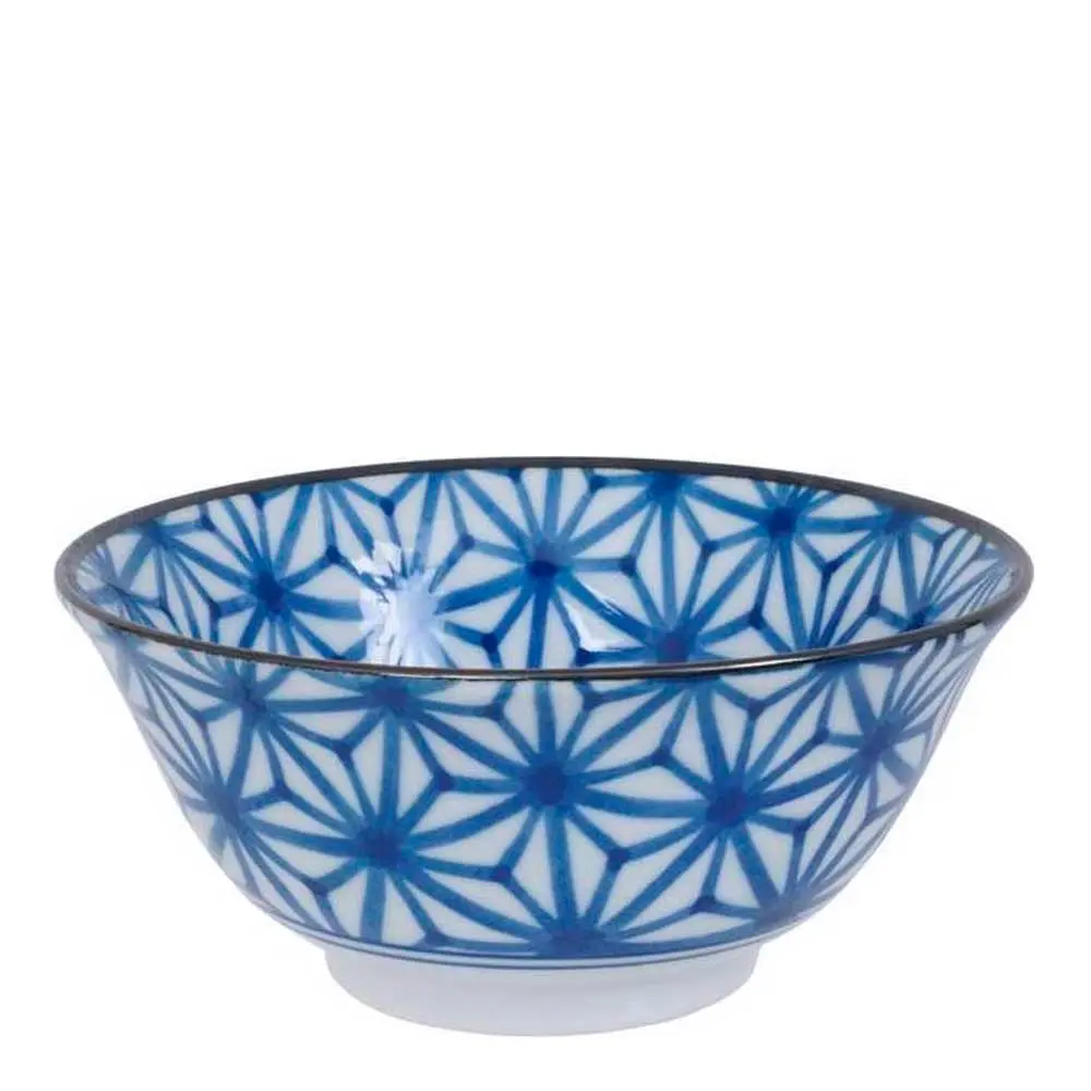 Mixed bowls skål 15x7 cm blå/hvit mønster B