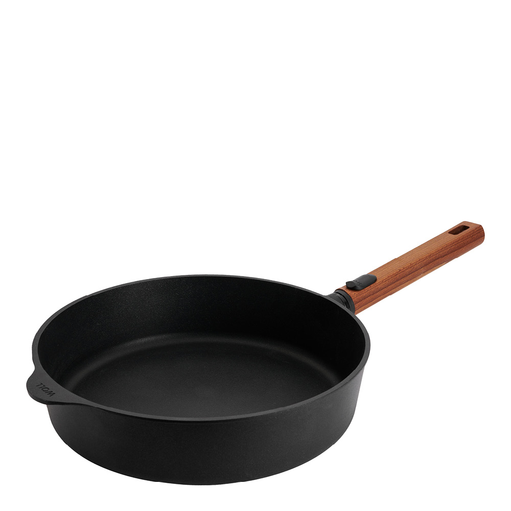 Läs mer om Woll - ECO Logic QXR sautépanna 28 cm avtagbart trähandtag