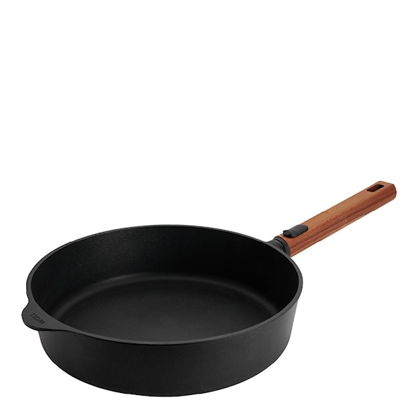 ECO Logic QXR sautépanna 28 cm avtagbart trähandtag