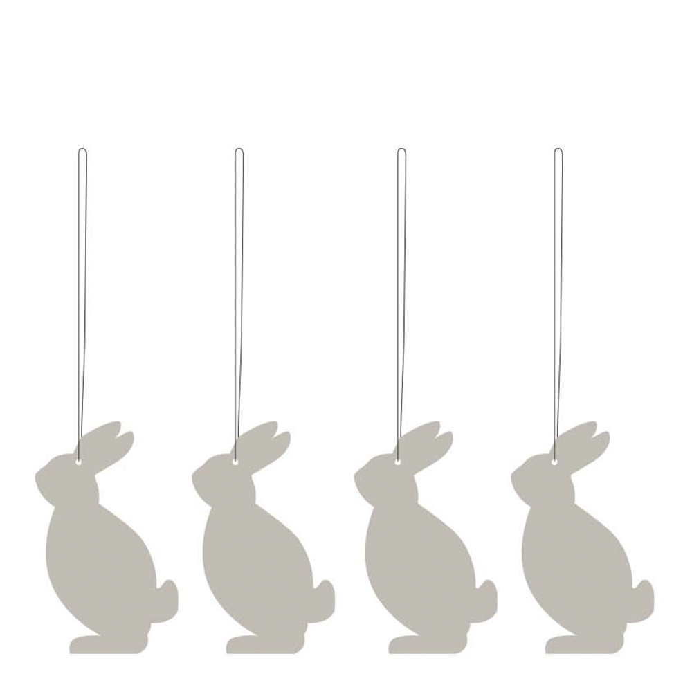 Cooee - Påskpynt Hare 4-pack Sand