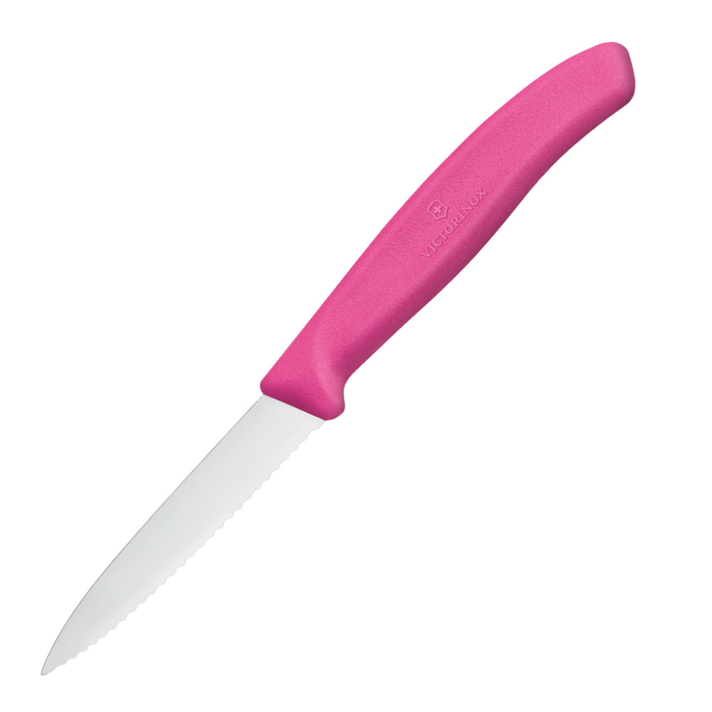 Läs mer om Victorinox - Swiss Classic grönsakskniv 18,9 cm rosa