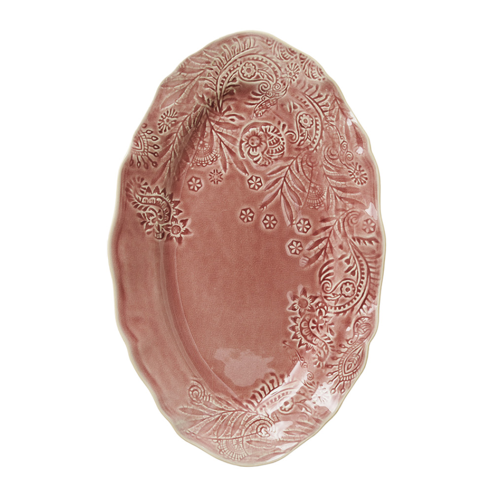 Läs mer om Sthål - Arabesque Serveringsfat oval 40x25 cm Old Rose