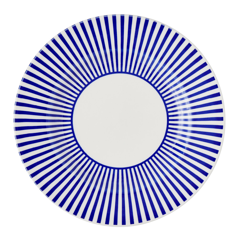 Spode - Steccato tallrik smalrandig 22 cm koboltblå