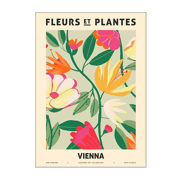 PSTR Studio poster 50x70 cm zoe fleurs et plantes vienna