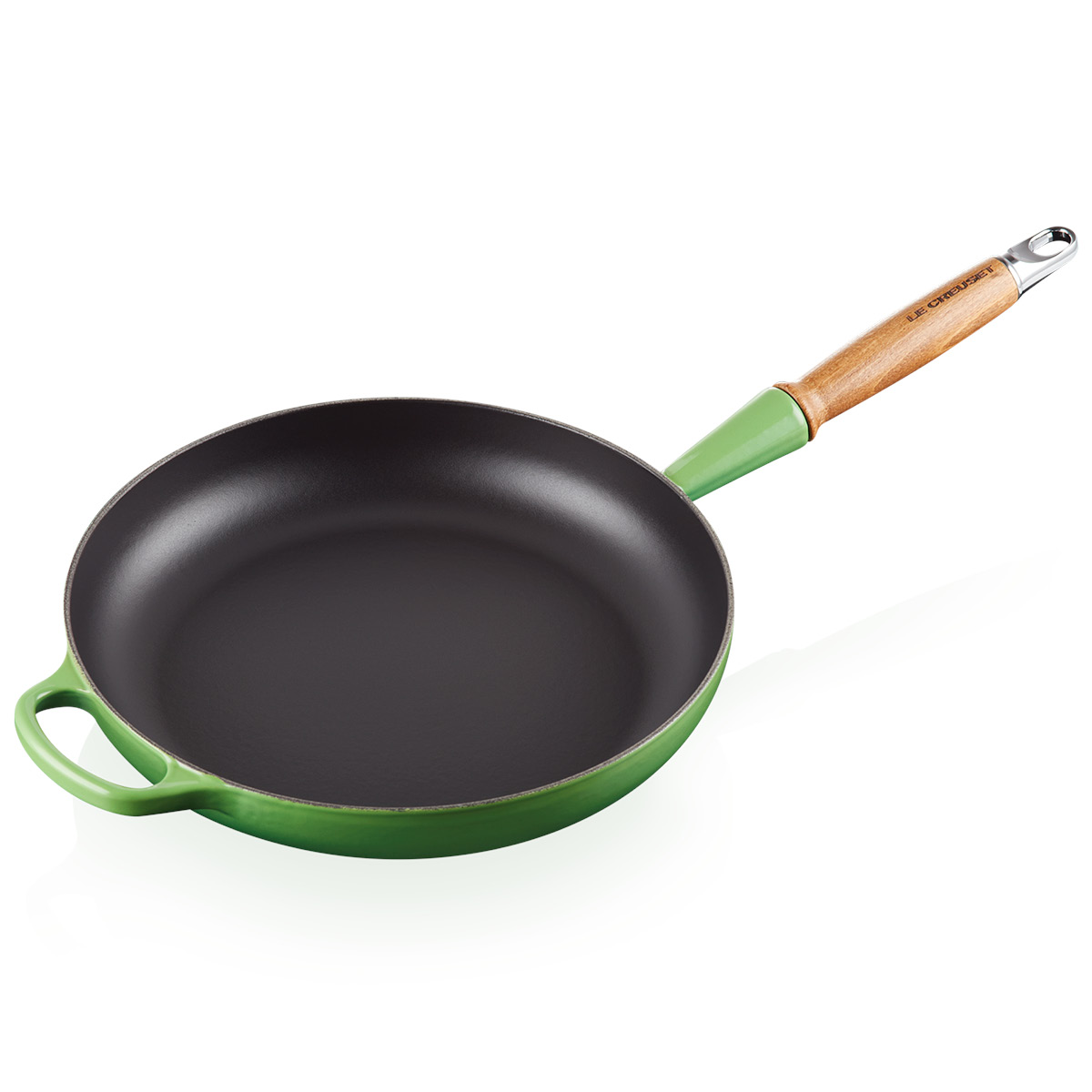 Le Creuset – Signature Stekpanna med trähandtag 28 cm bamboo green