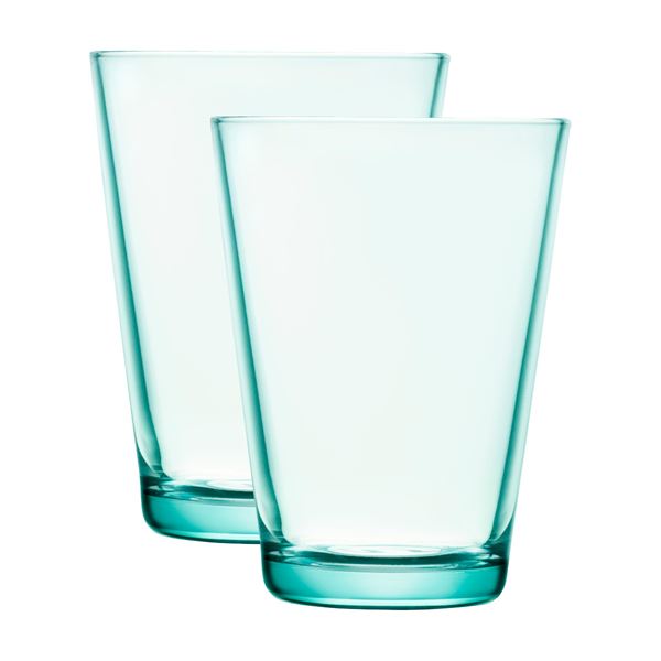 iittala – Kartio Glas 40 cl 2-pack Vattengrön