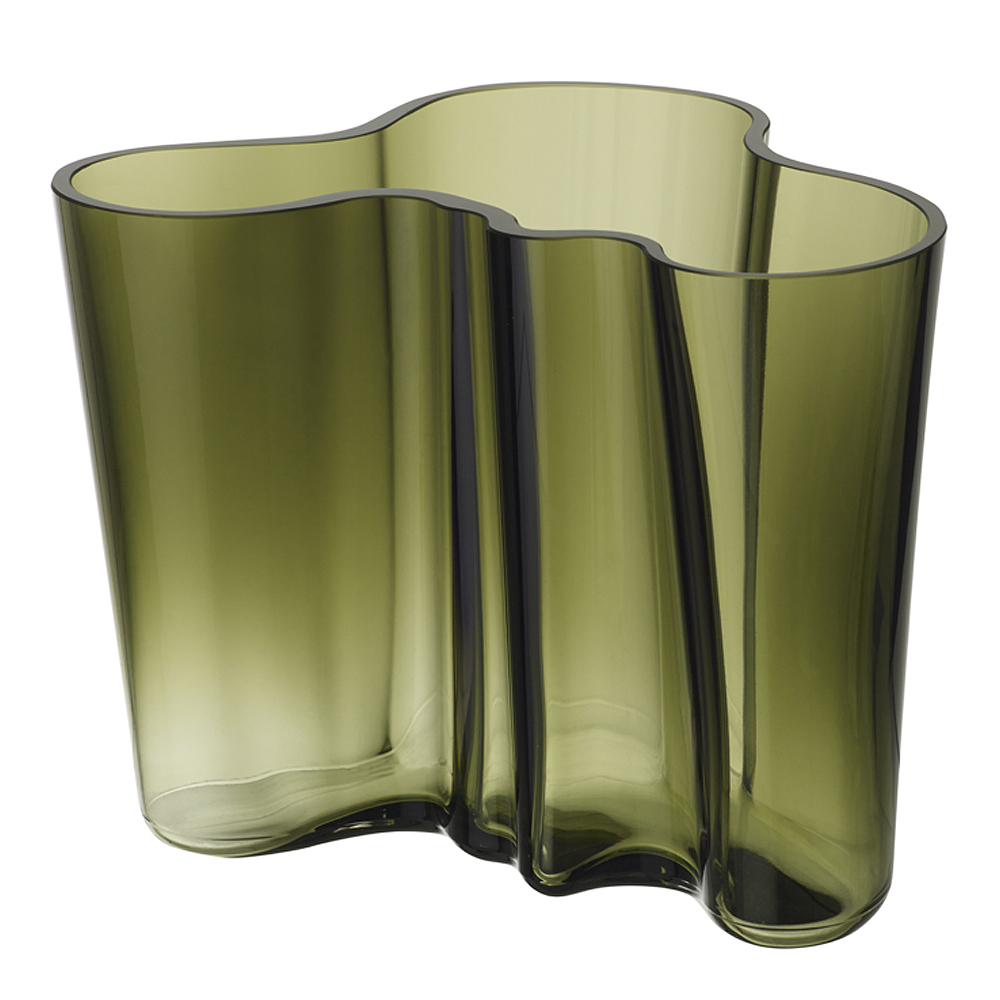 iittala – Alvar Aalto Collection Vas 16 cm Mossgrön