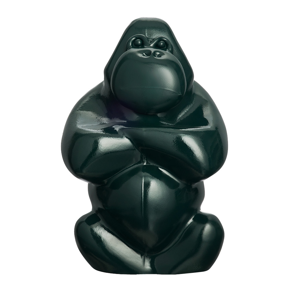 Produktfoto för Kosta Boda Gabba Gabba Hey skulptur 305 mm Mörkgrön