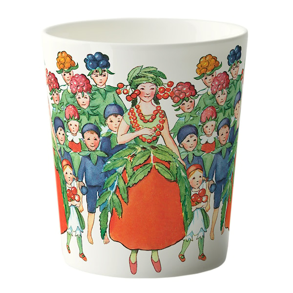 Elsa Beskow August mugg 28 cl vit