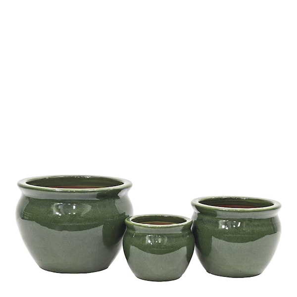 Blanka blomkruka 17/23/29 cm 3-pack irish green