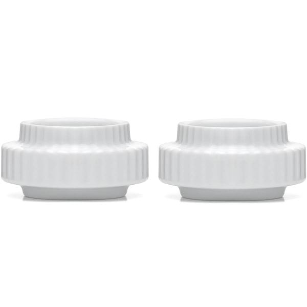 Lyngby Ljuslykta 6,5 cm 2-Pack Vit