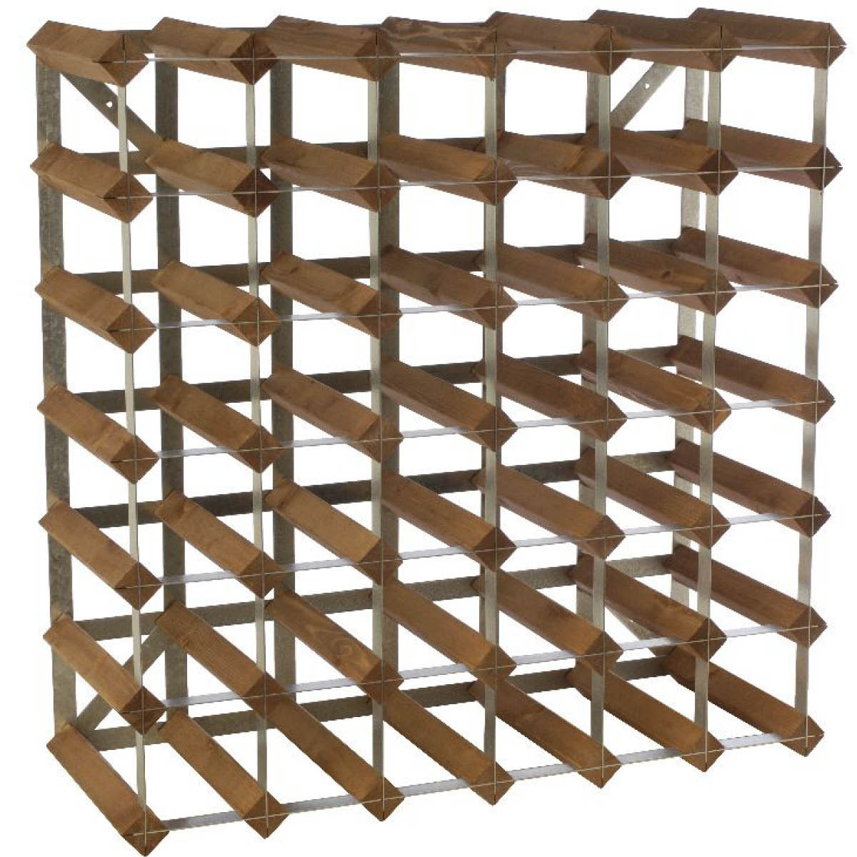 Traditional Wine Rack - Trad Vinställ 42 Flaskor 61 cm Mörk Ek