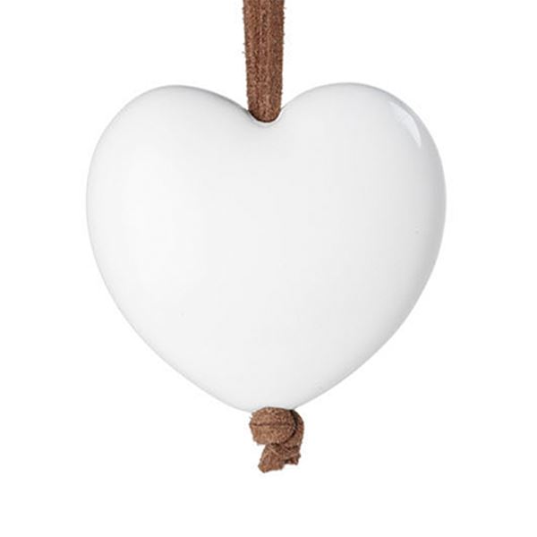 Rosendahl - Nordic Tales Heart 4,5 cm Blank Vit