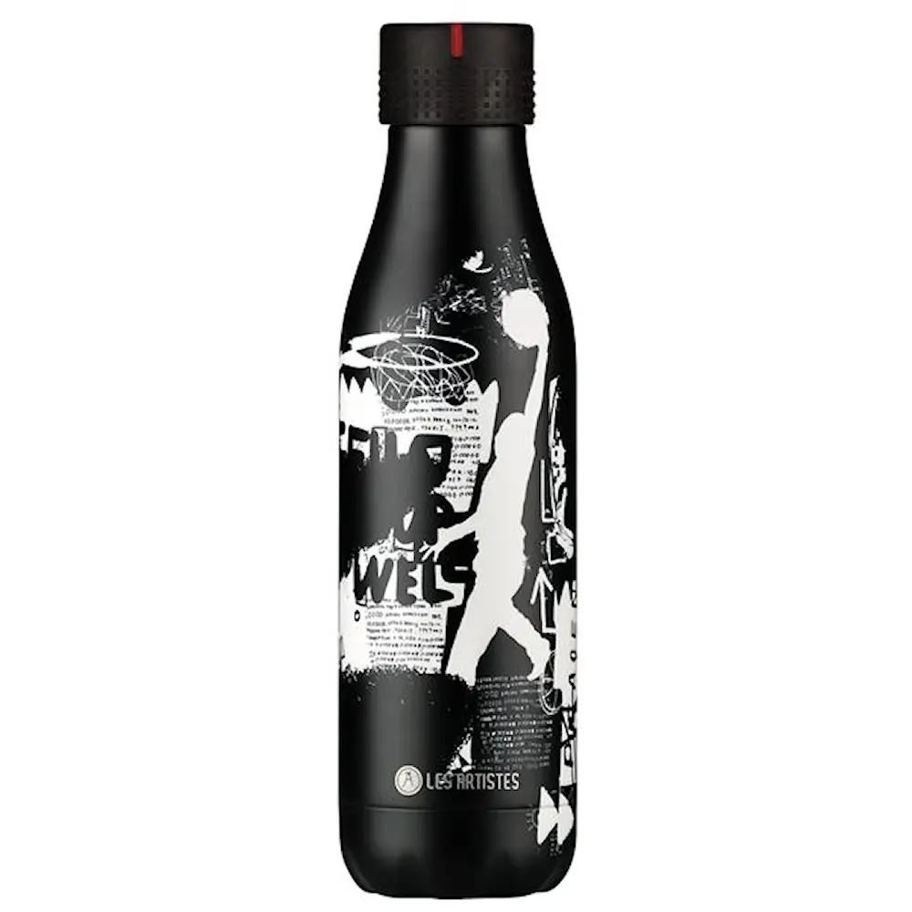 Bottle Up Design termoflaske 0,5L svart/hvit
