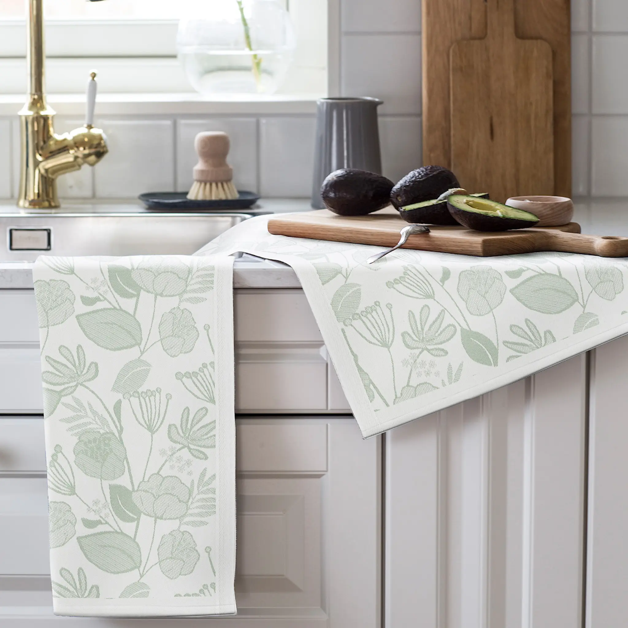 Ekelund Grönska kjøkkenhåndkle 35x50 cm grønn
