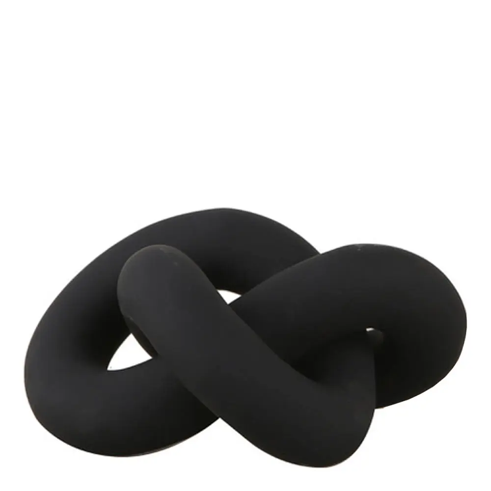Knot table skulptur 6x11,5x9 cm svart