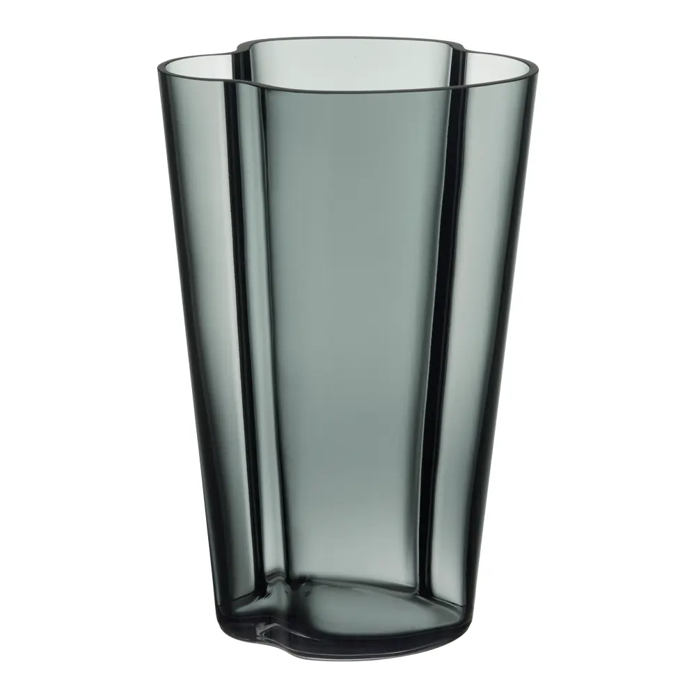 Alvar Aalto vase 22 cm mørk grå