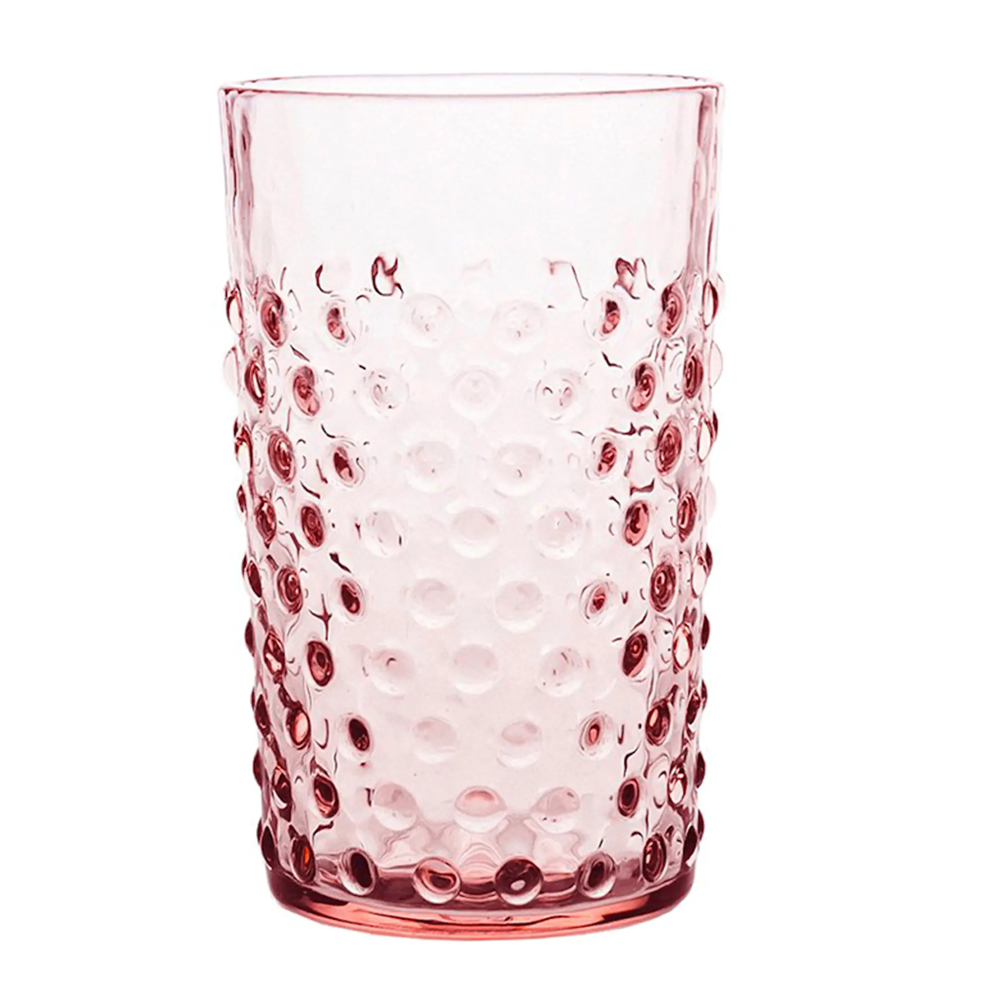 Klimchi Hobnail glass 20 cl rosaline