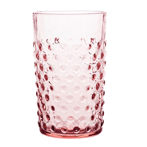 Hobnail glas 20 cl rosaline