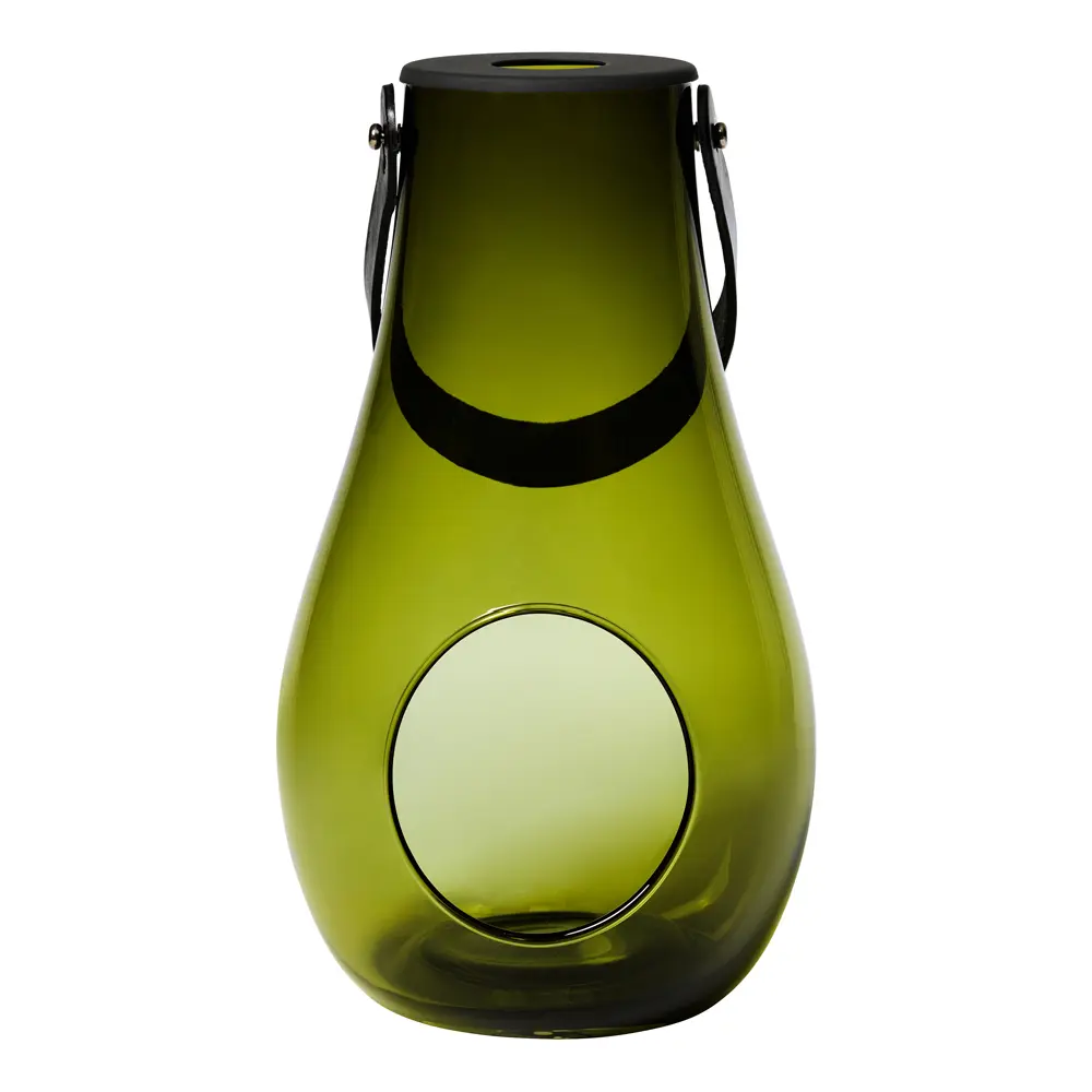 Design With Light hurricane lanterne 29 cm olivengrønn