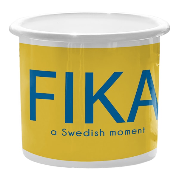 Fika Emaljmugg 30 cl Moment Blå/Gul