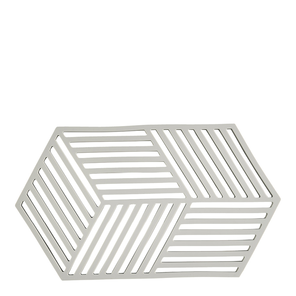 Läs mer om Zone - Hexagon Grytunderlägg 24 cm Warm Grey