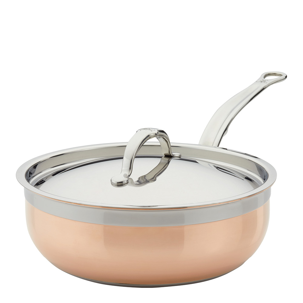 Hestan - Copperbond Traktörpanna med lock 24 cm 3,7 L Koppar