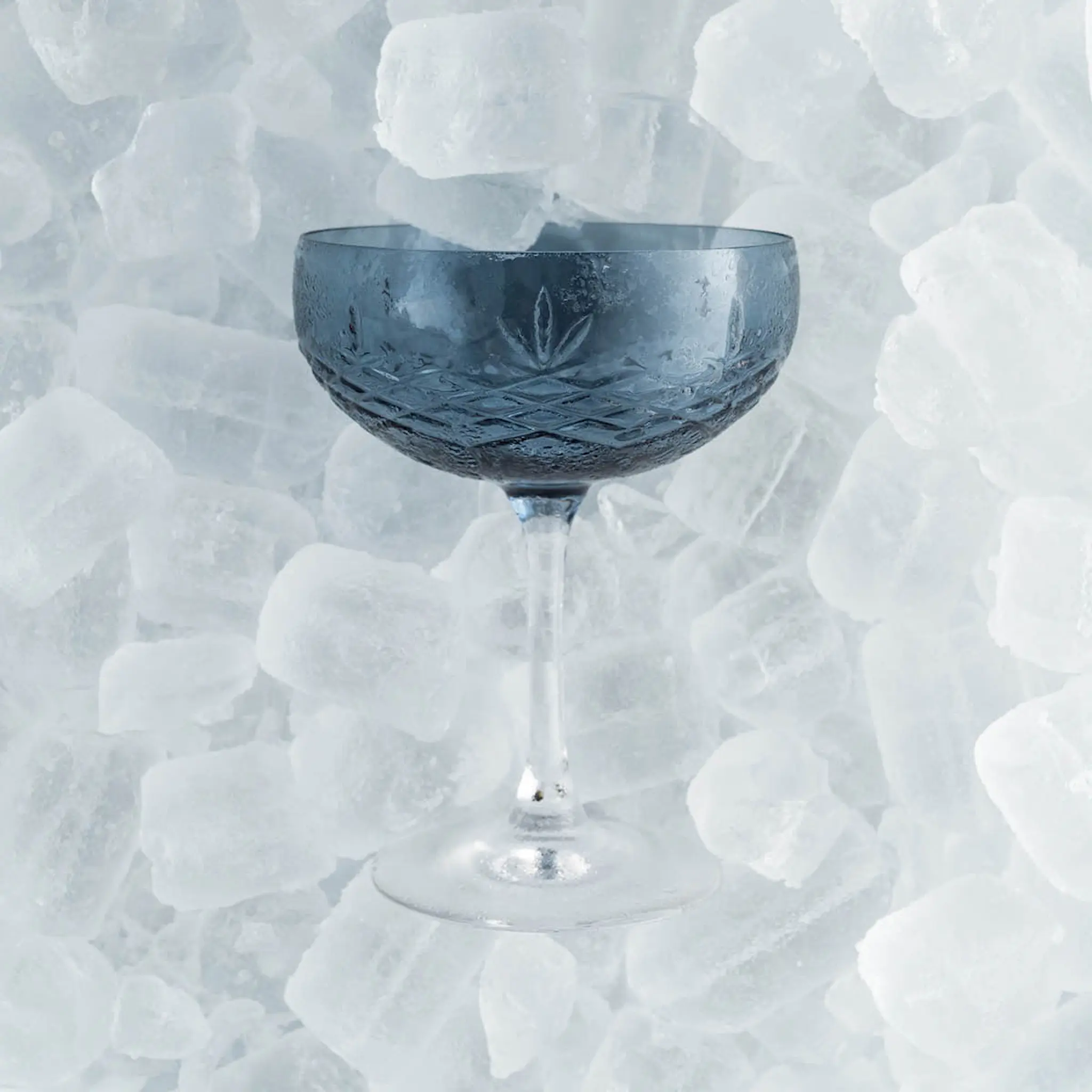 Frederik Bagger Crispy Gatsby Champagneskål 30 cl 2-pack Sapphire