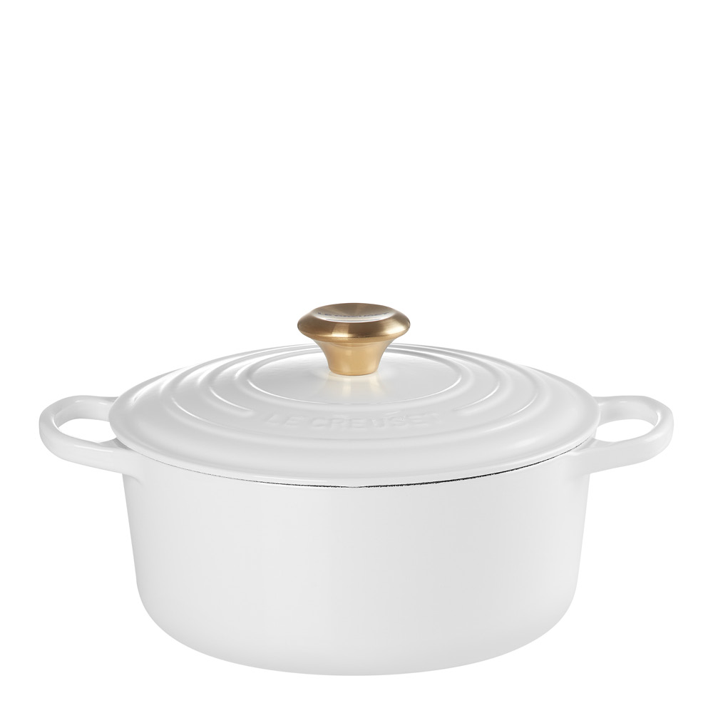 Le Creuset – Signature gjutjärnsgryta rund 24 cm 4,2 L white