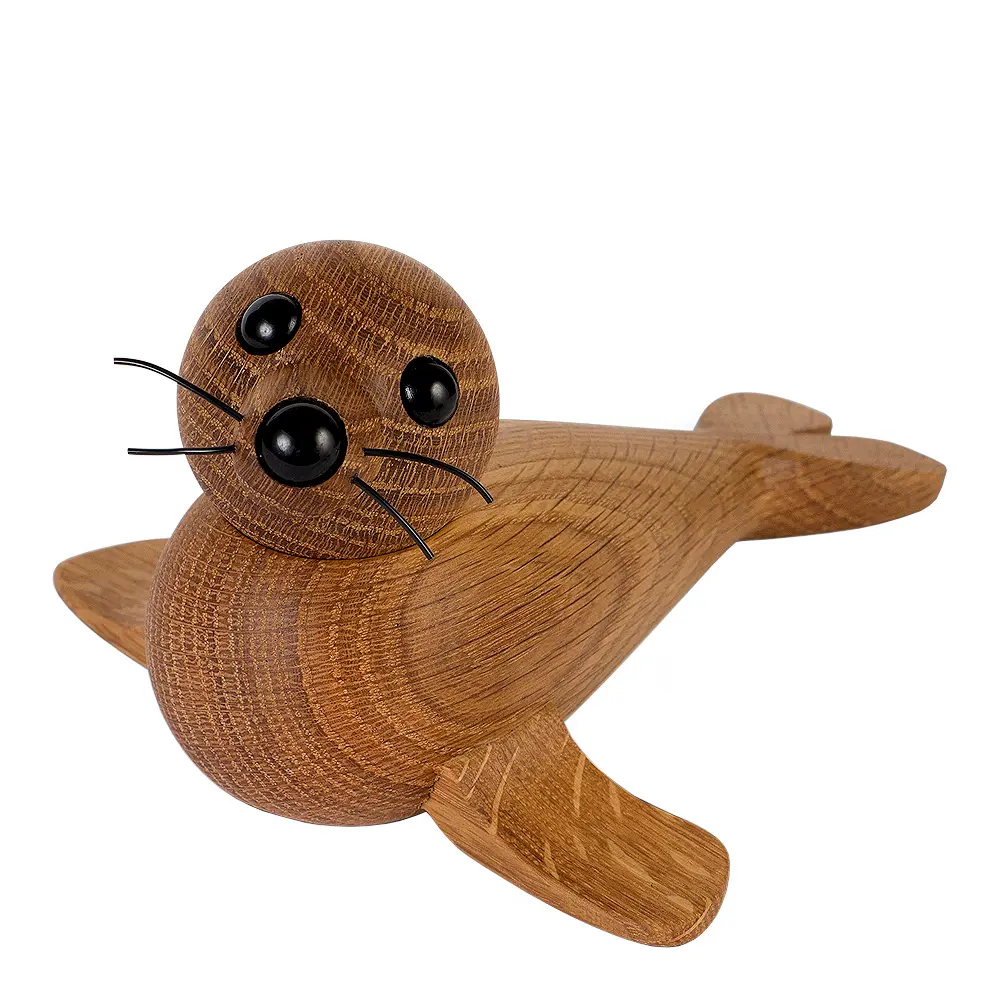 Female Seal figur 8 cm eik