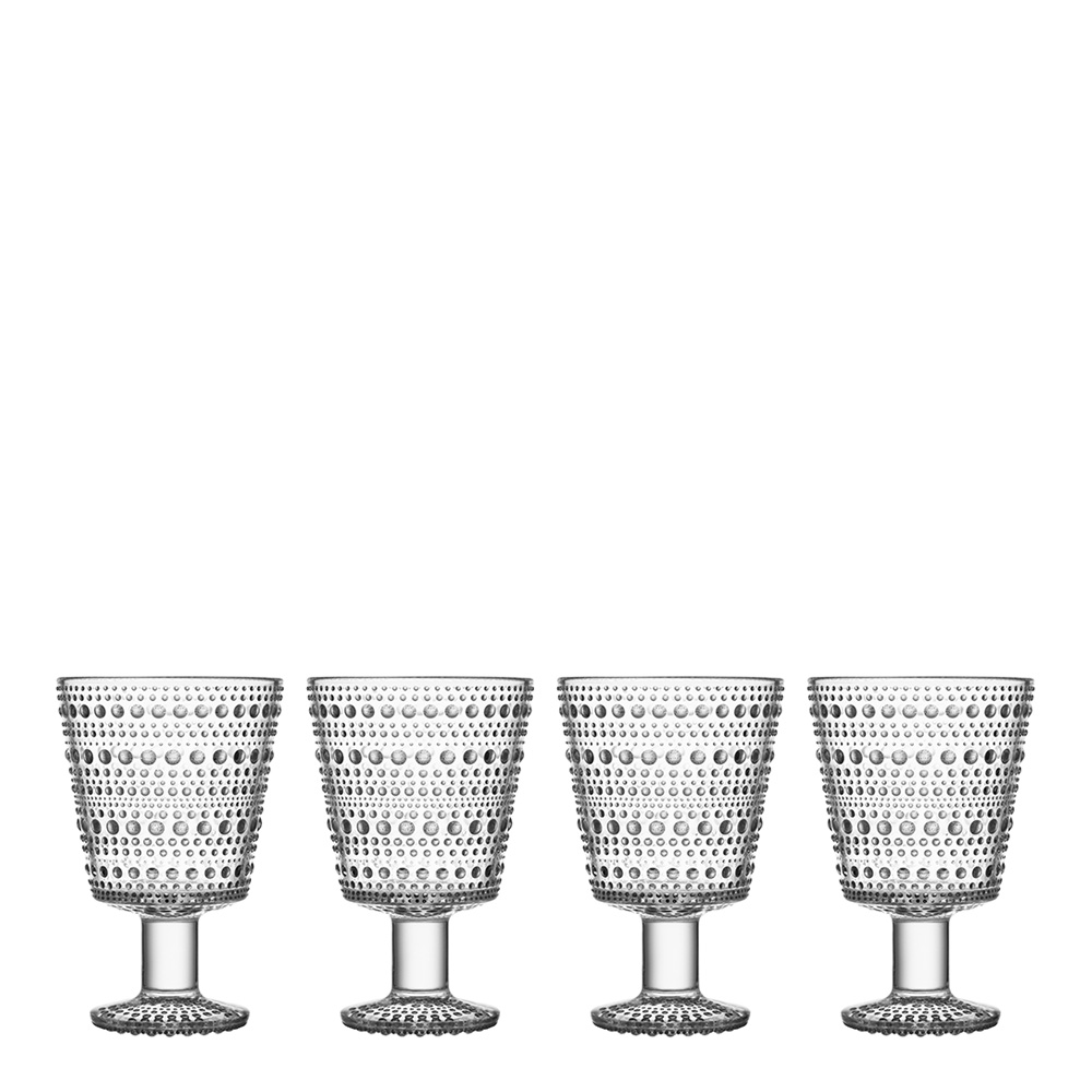 iittala – Kastehelmi Glas på fot 26 cl 4-pack