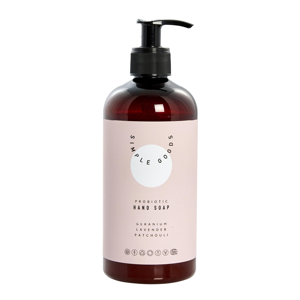 Läs mer om Simple Goods - Geranium Handtvål 450 ml Pumpflaska Ljusrosa