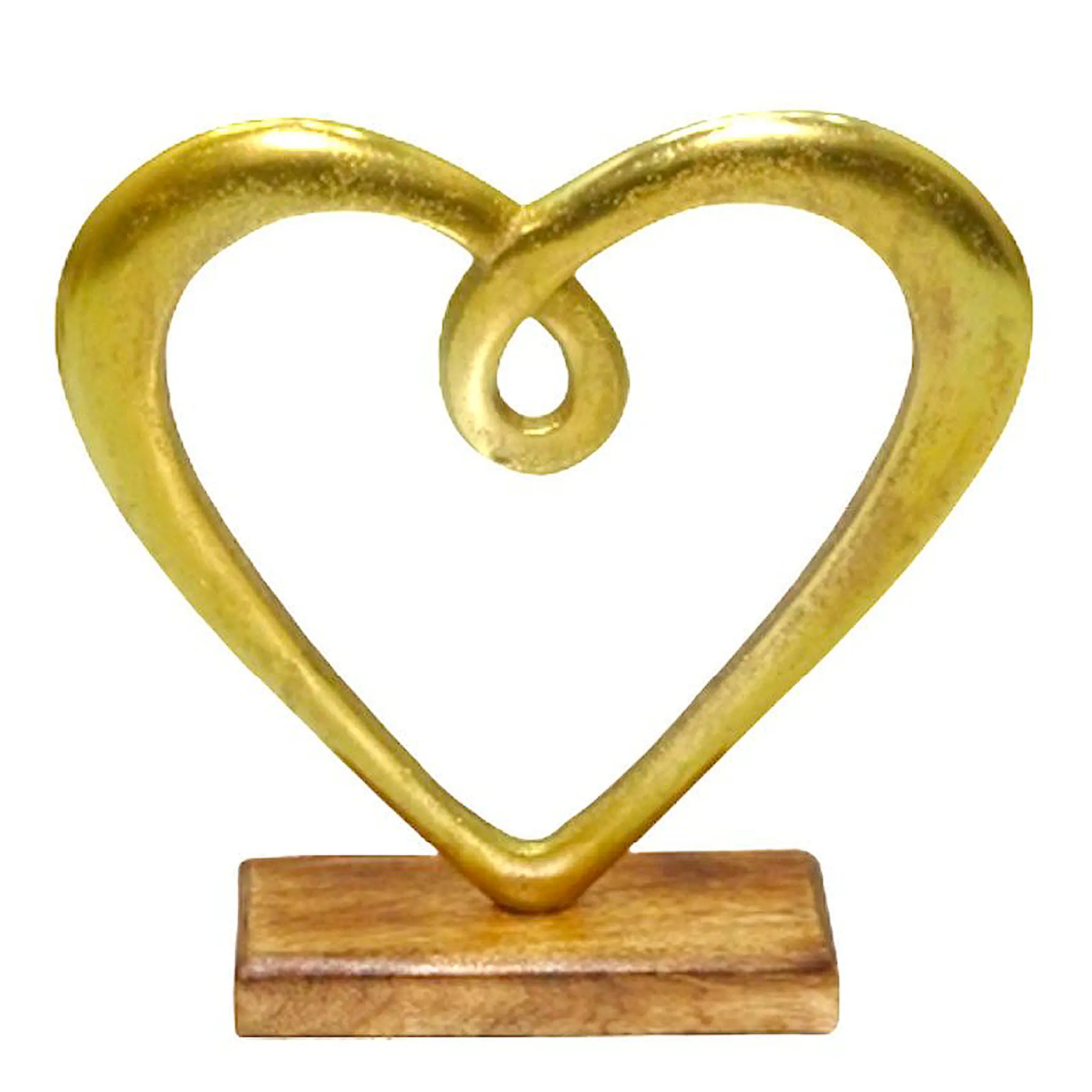 Dorre Hedy skulptur hjerte 23 cm gull