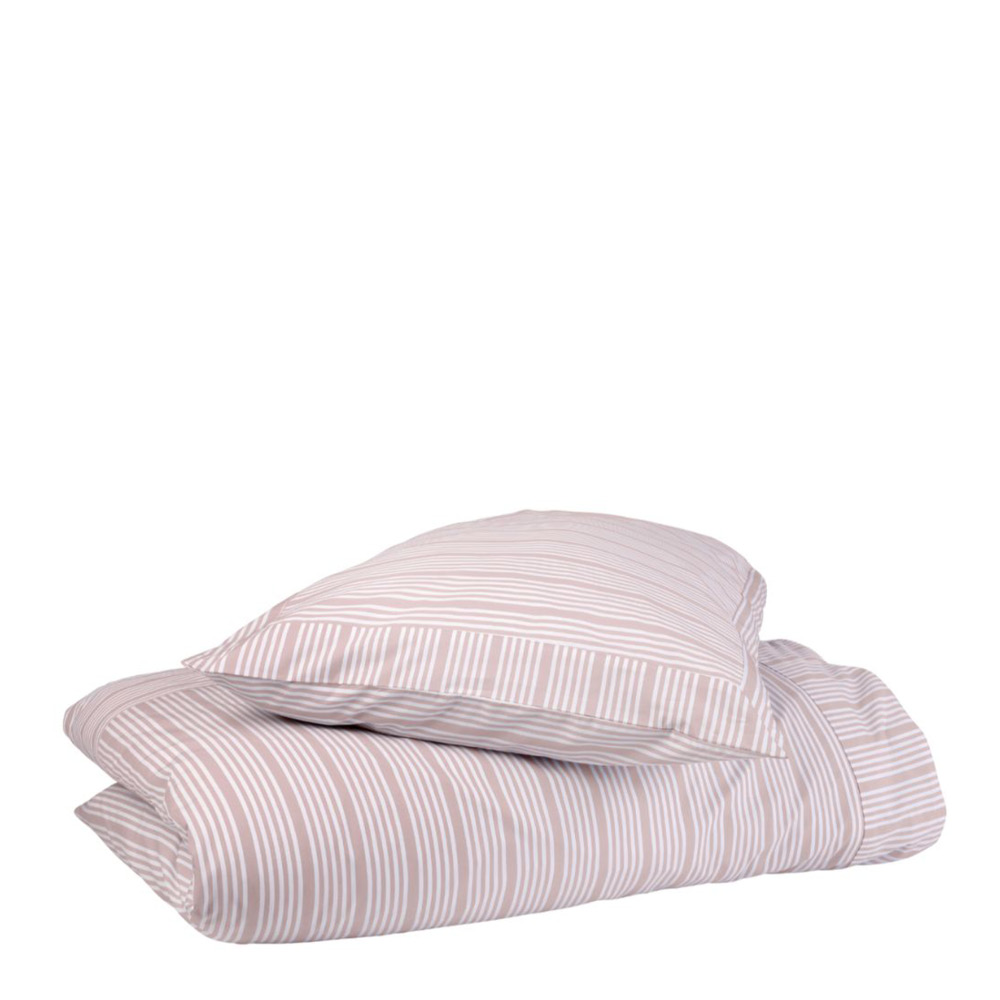 Home by Ilse Jacobsen - Bedding Collection Pussilakanasetti 150x210 cm + 50x60 cm Powder Rose Stripes