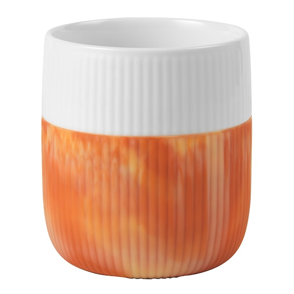 Fluted Contrast Marble Mugg 35 cl warm ockre