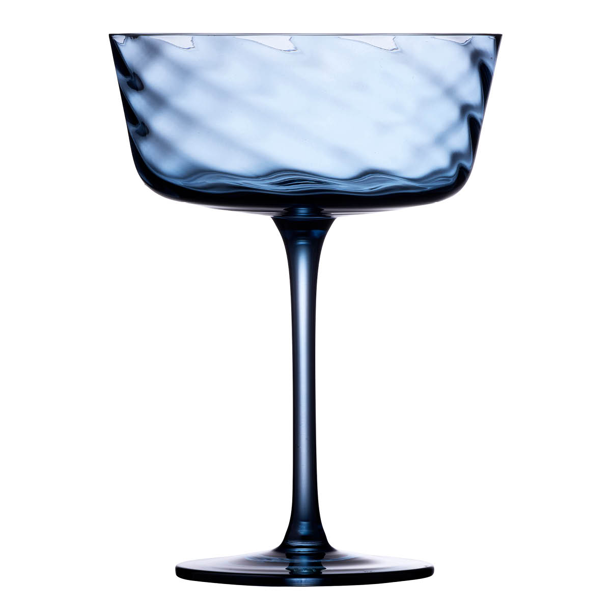 Lyngby Glas Vienna Karaffe 1,9 Liter Blau - Mundgeblasene Kanne Mit Spiralmuster