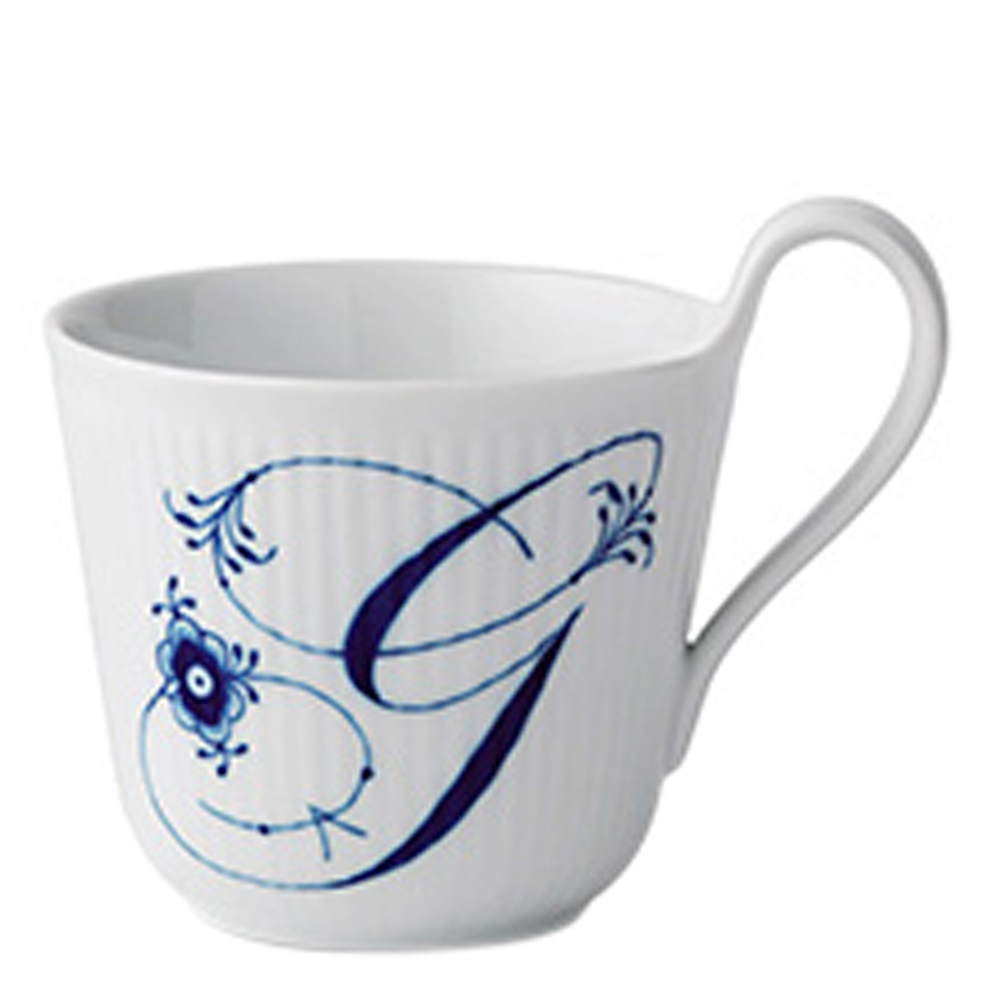 Royal Copenhagen – Blue Fluted Pl Alphabet Mugg 33 cl G