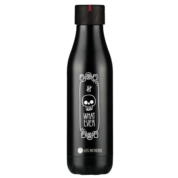 Les Artistes - Bottle Up Design Limited Edition Termoflaska 0,5L Svart/Vit Skate
