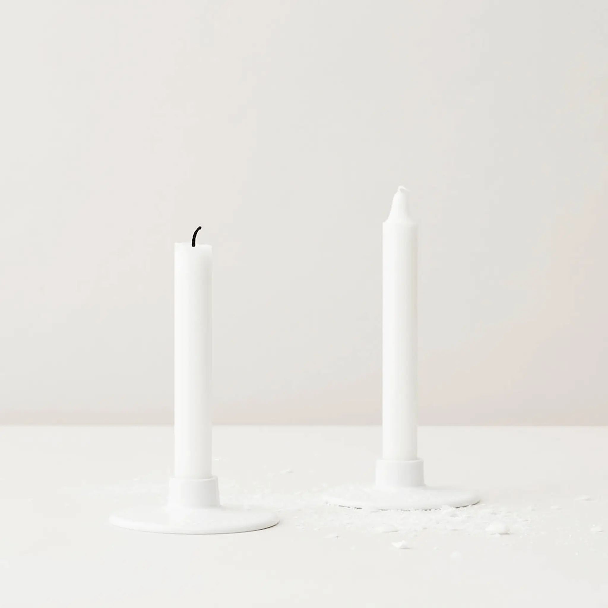 Lyngby Porcelæn Rhombe Kynttilänjalka 3 cm Valkoinen