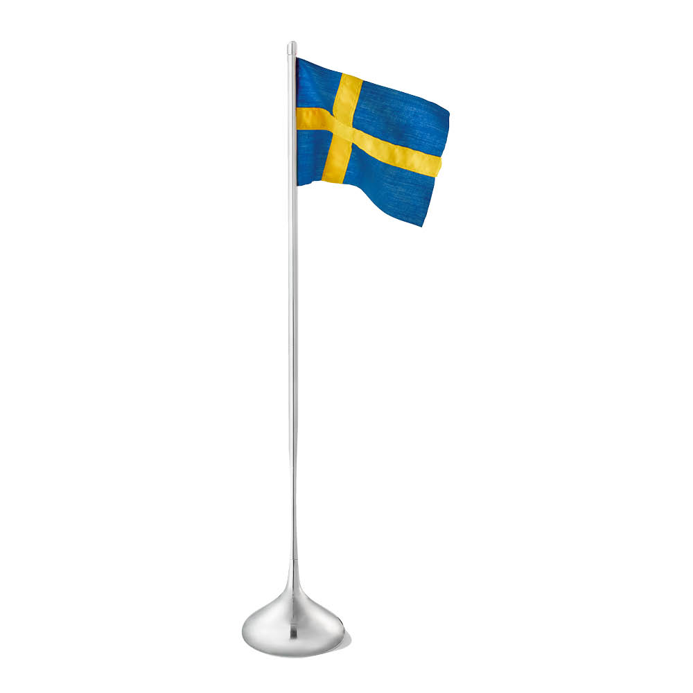 Läs mer om Rosendahl - Ro Bordsflagga Svensk 35 cm Silver