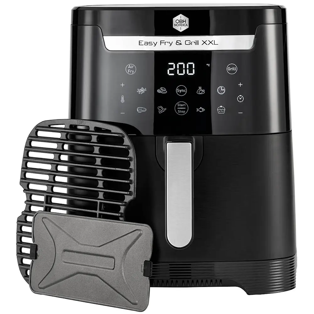 Easy Fry & Grill XXL 2-i-1 Airfryer AG8018S0 Musta