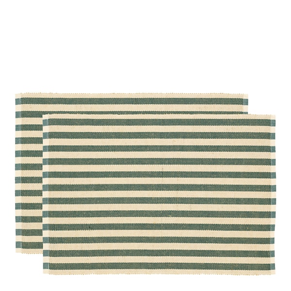 Statement Stripe Bordstablett 33x48 cm 2-pack Grön